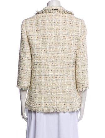 Cinq à Sept Tweed Pattern Blazer