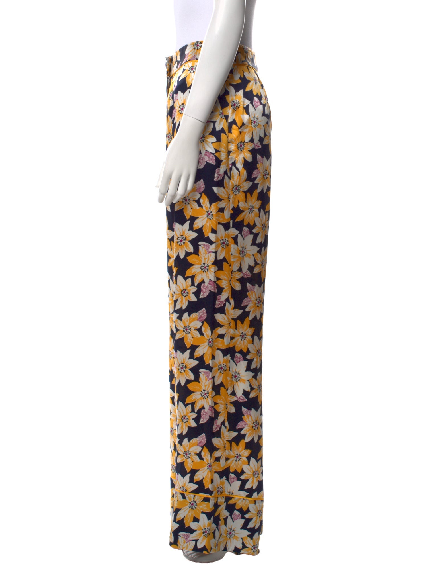 Cinq à Sept Silk Wide Leg Pants