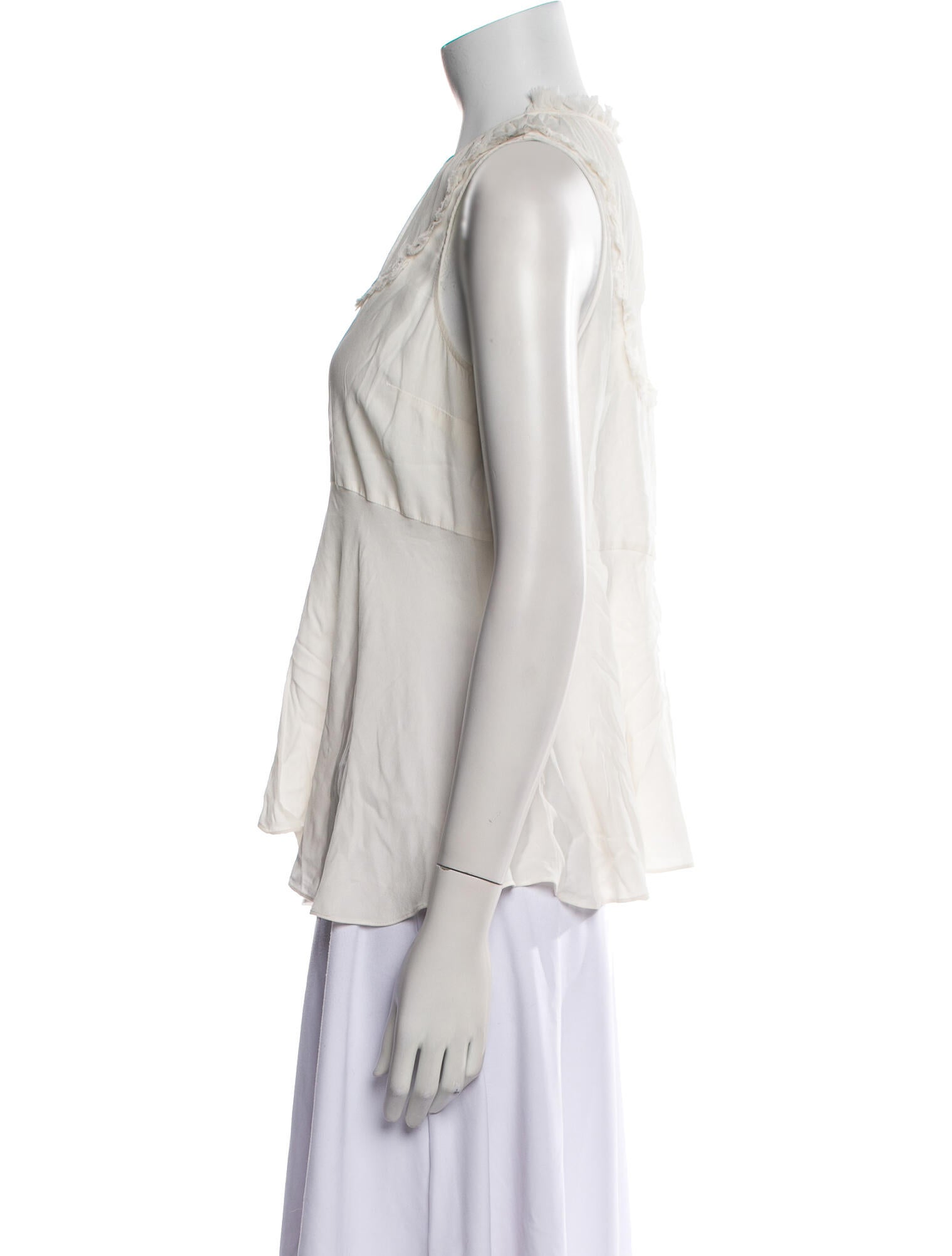 Cinq à Sept Silk Crew Neck Blouse