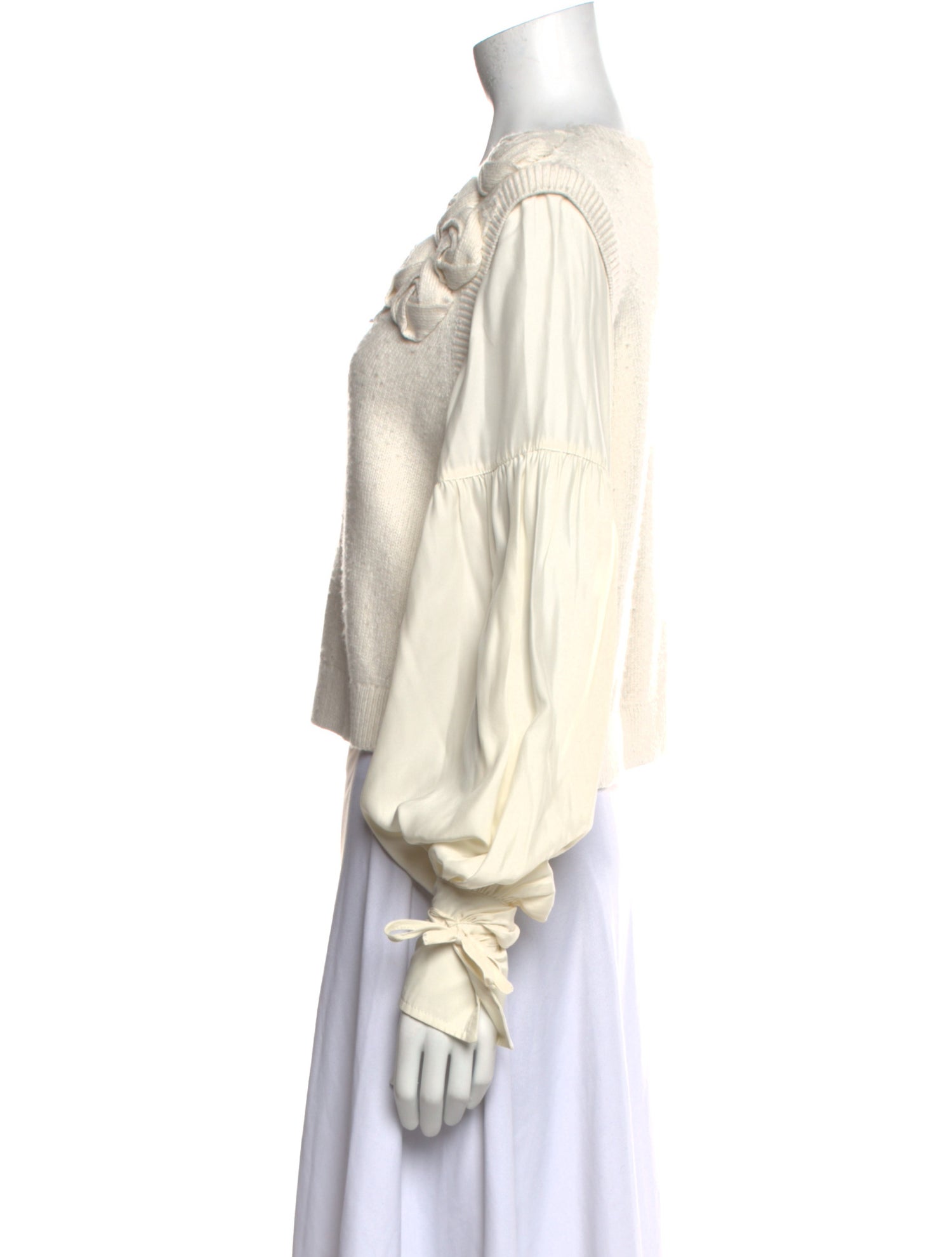 Cinq à Sept Crew Neck Long Sleeve Sweatshirt