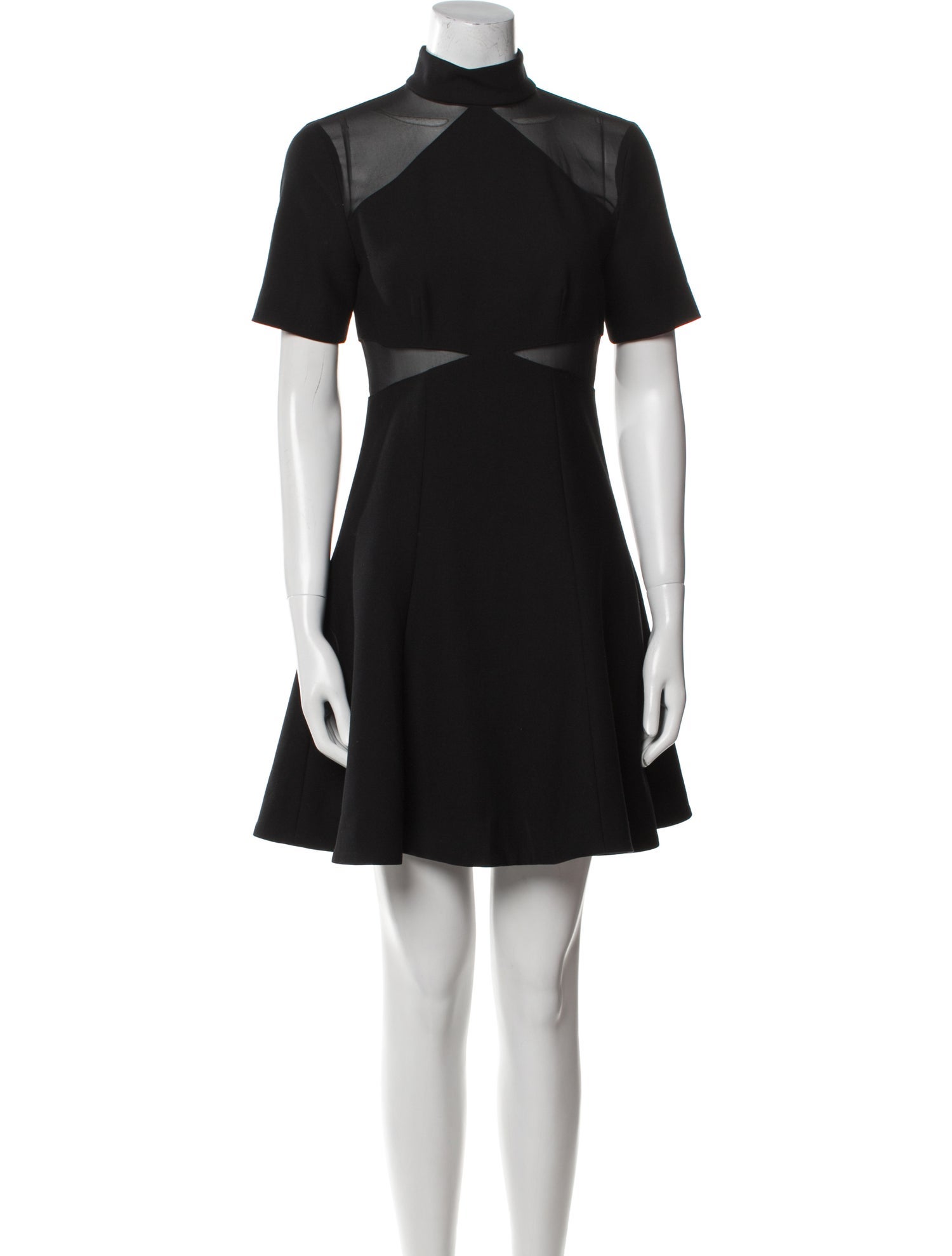 Cinq à Sept Mock Neck Mini Dress