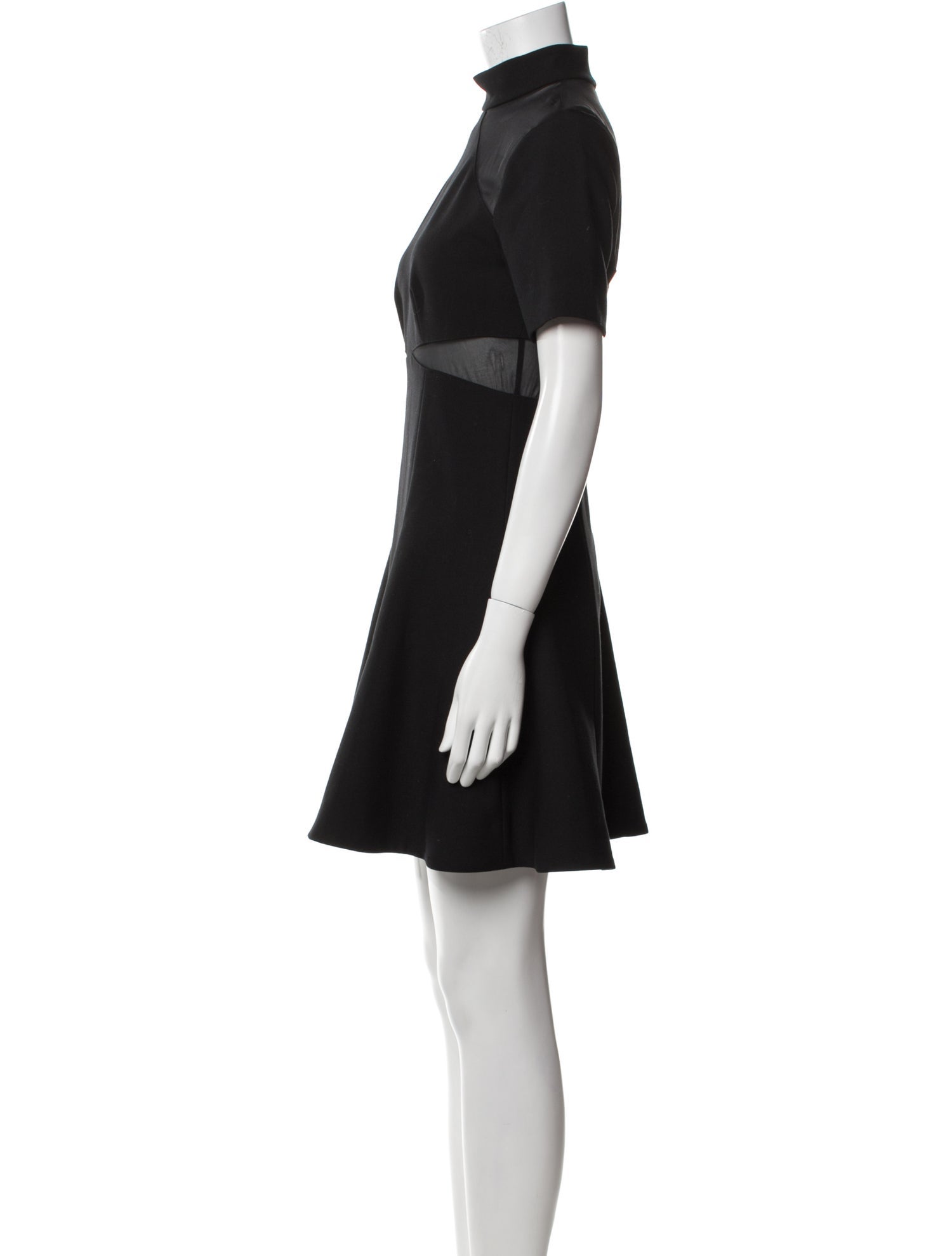 Cinq à Sept Mock Neck Mini Dress