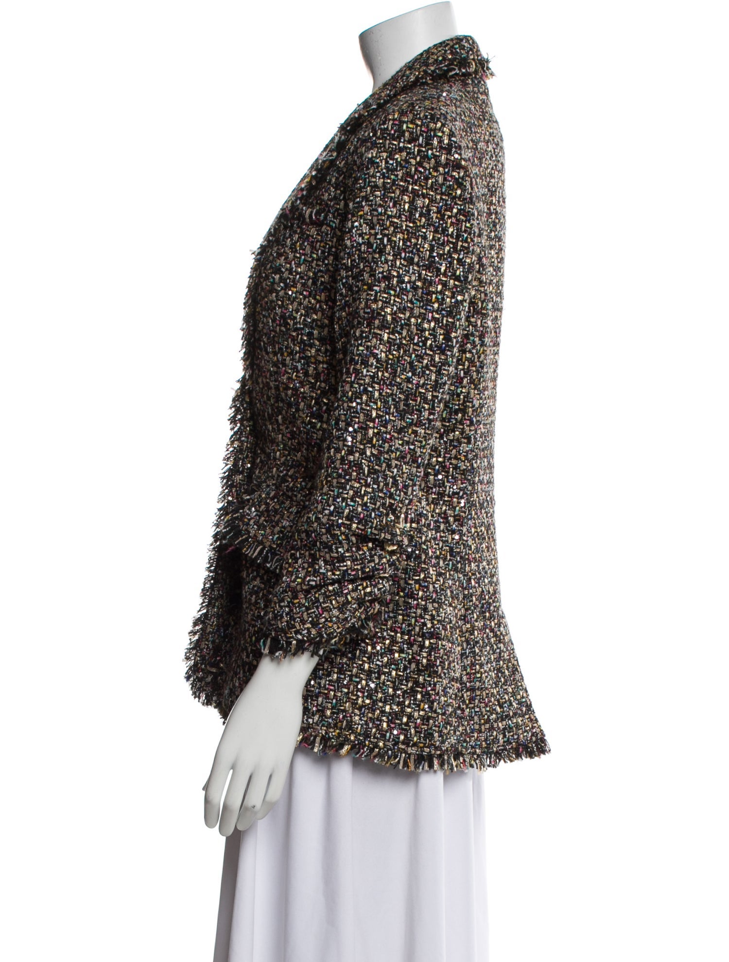 Cinq à Sept Tweed Pattern Blazer