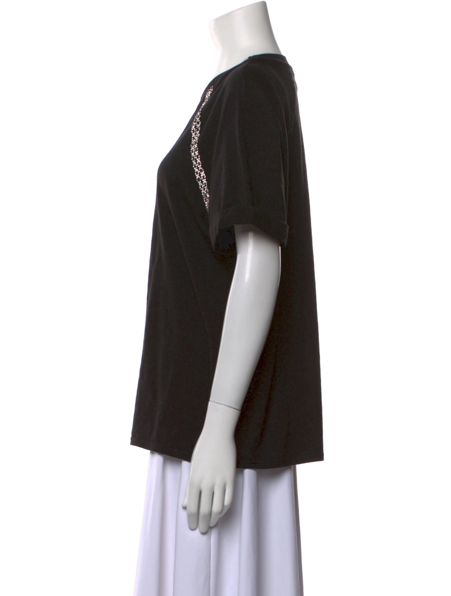 Cinq à Sept Crew Neck Short Sleeve T-Shirt