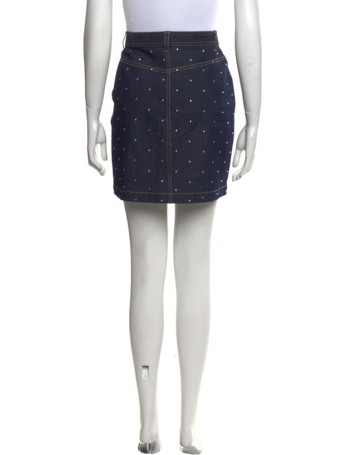 Cinq à Sept Crystal Embellishments Mini Skirt