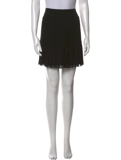 Cinq à Sept Mesh Accents Mini Skirt