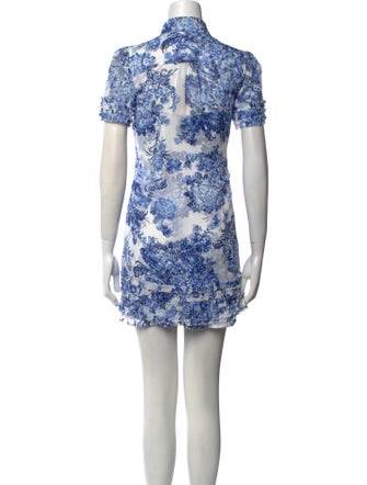 Cinq à Sept Floral Print Mini Dress