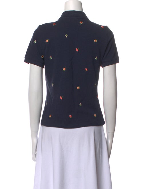 Cinq à Sept Printed Short Sleeve Polo