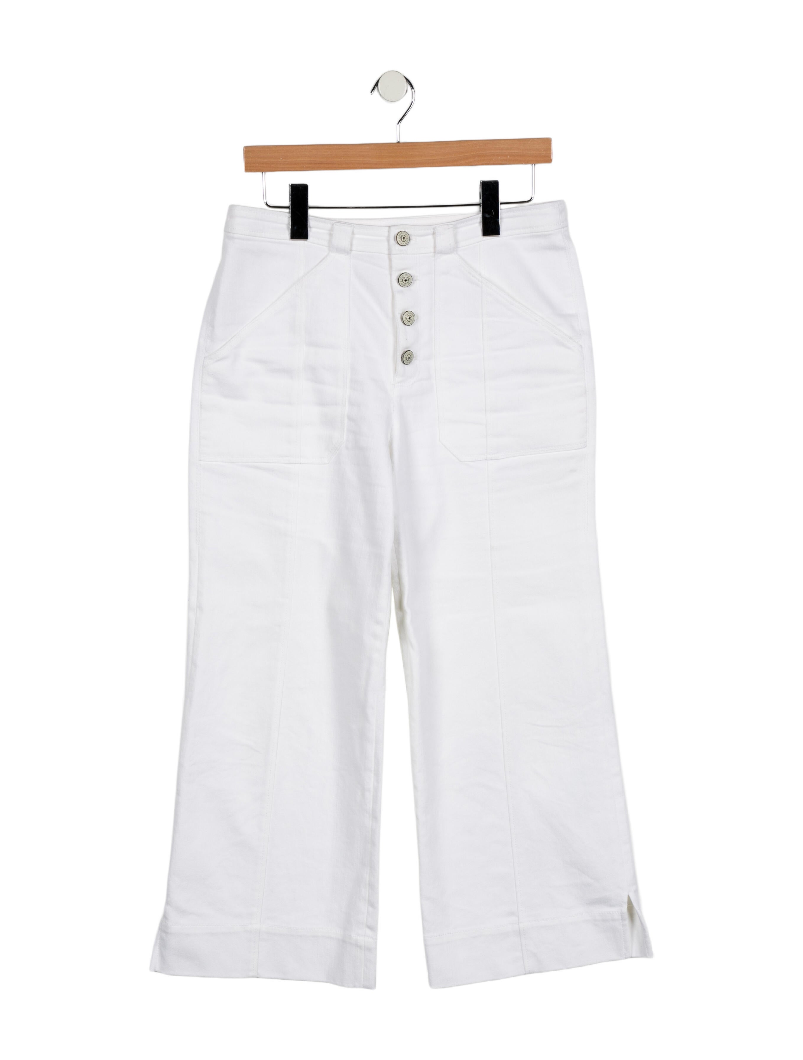 Cinq à Sept Mid-Rise Wide Leg Jeans