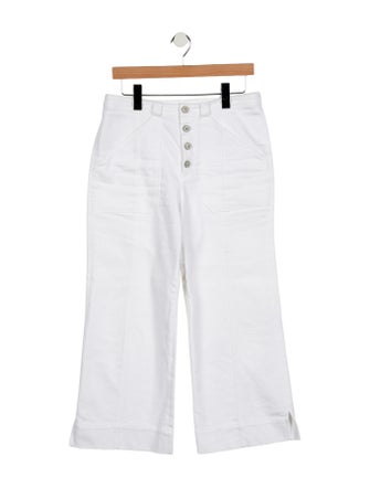 Cinq à Sept Mid-Rise Wide Leg Jeans