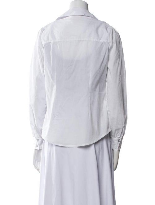 Cinq à Sept Three-Quarter Sleeve Button-Up Top