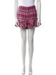 Cinq à Sept Plaid Print Mini Shorts