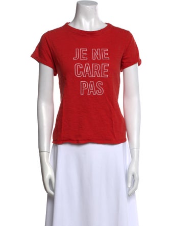 Cinq à Sept Graphic Print Crew Neck T-Shirt