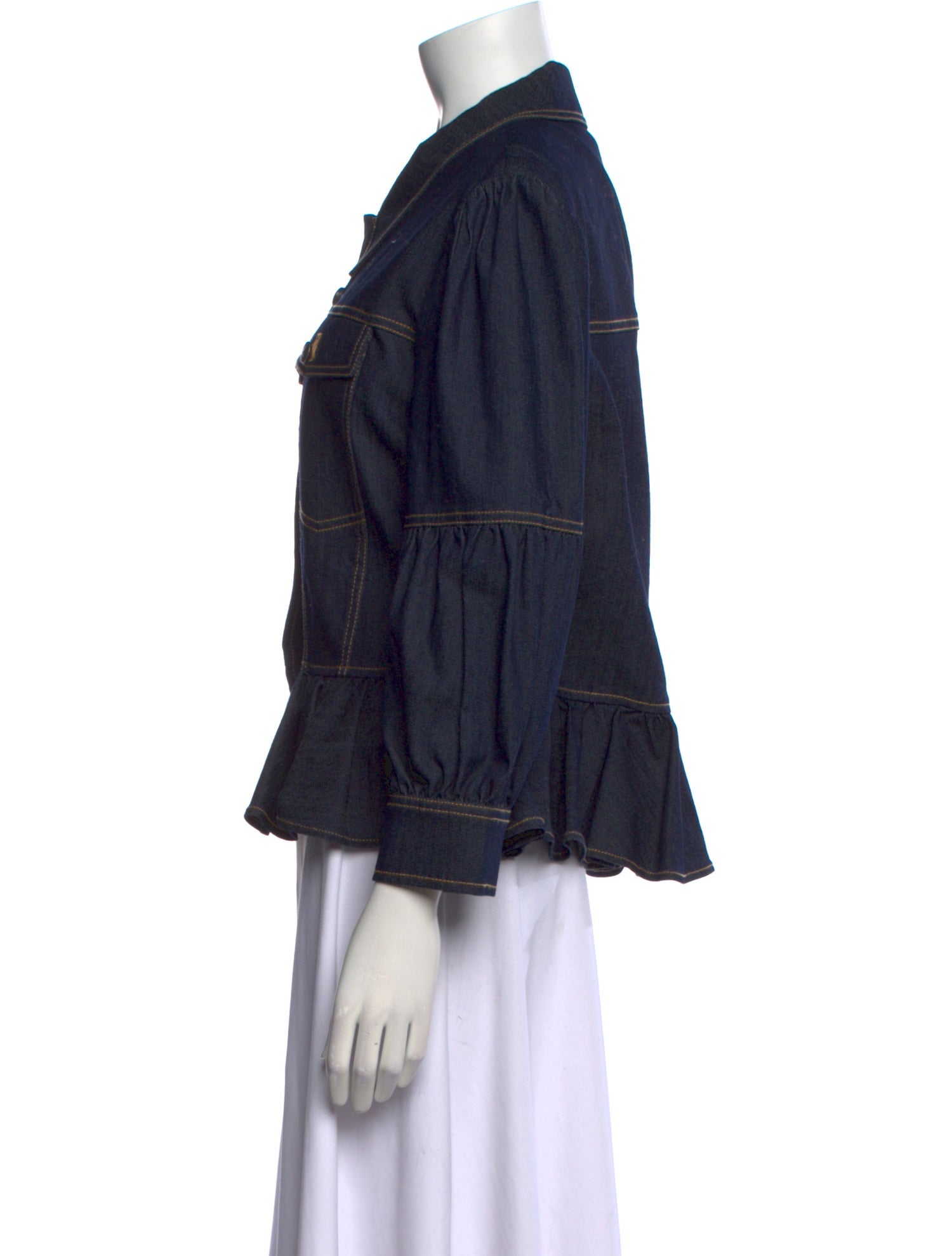 Cinq à Sept Three-Quarter Sleeve Button-Up Top