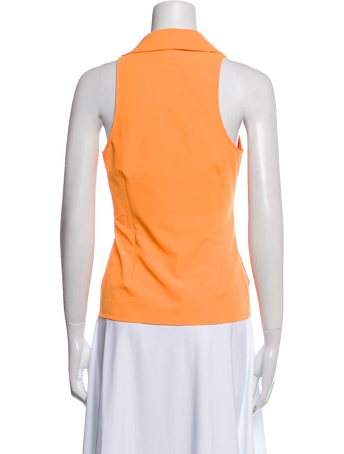 Cinq à Sept V-Neck Sleeveless Button-Up Top