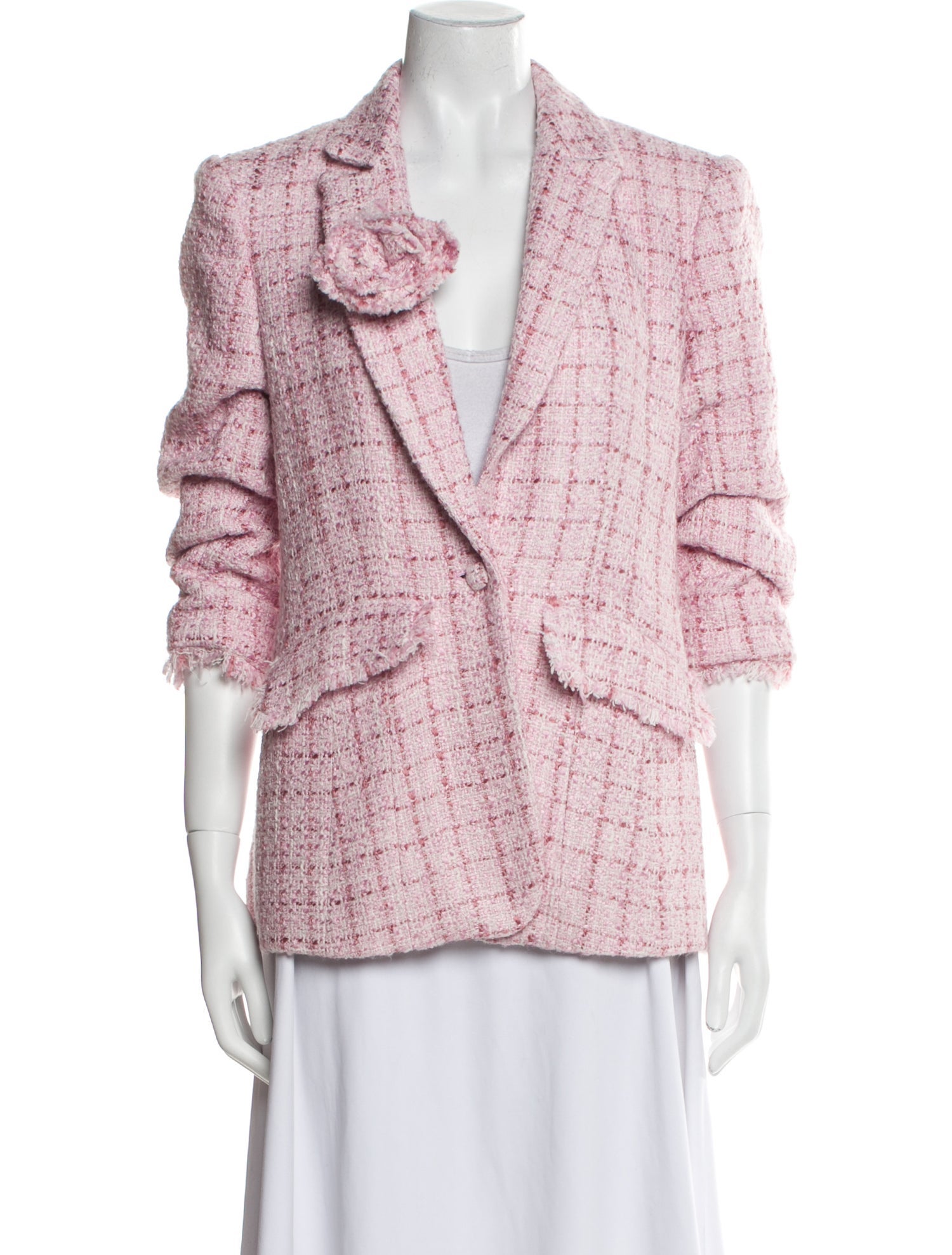 Cinq à Sept Tweed Pattern Blazer