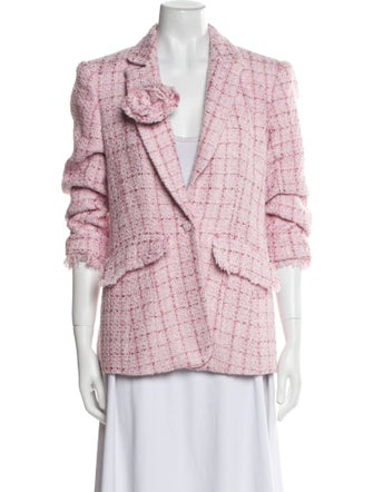 Cinq à Sept Tweed Pattern Blazer