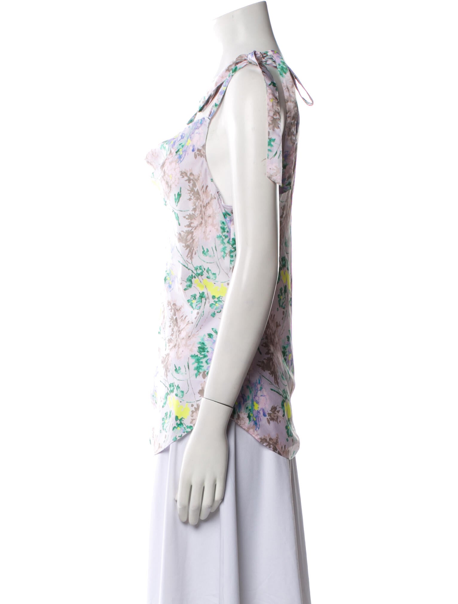 Cinq à Sept Floral Print Cowl Neck Top