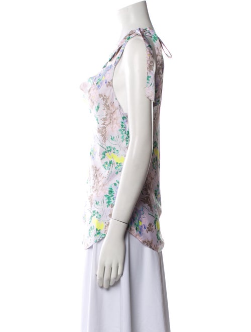 Cinq à Sept Floral Print Cowl Neck Top