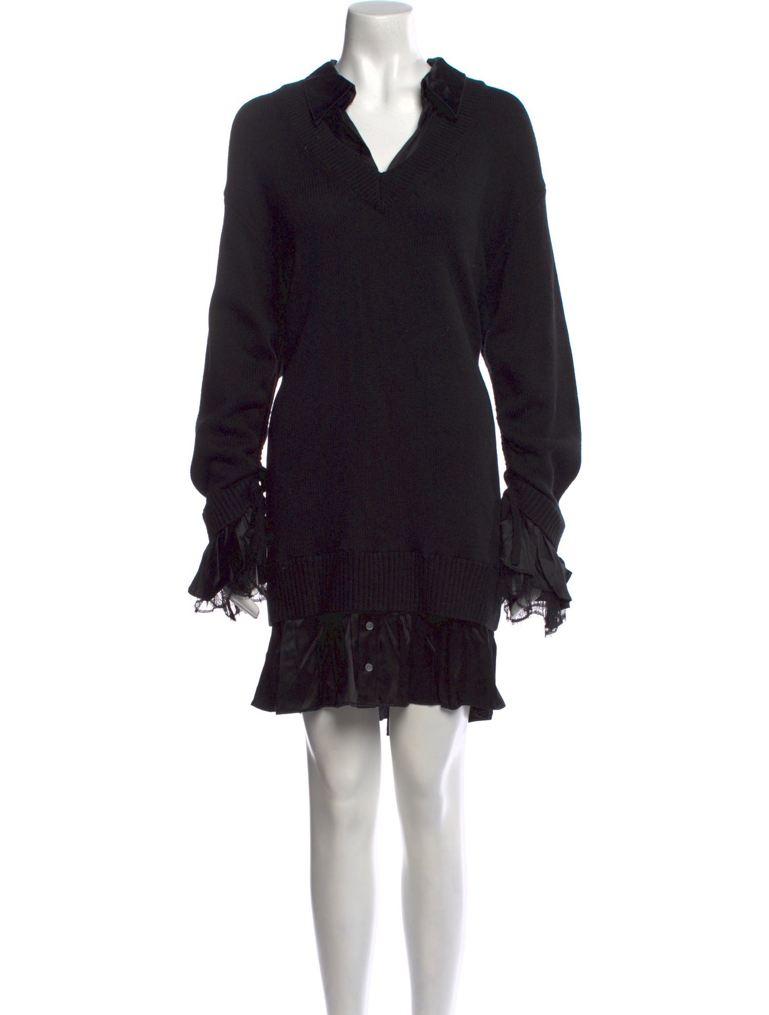 Cinq à Sept V-Neck Knee-Length Dress