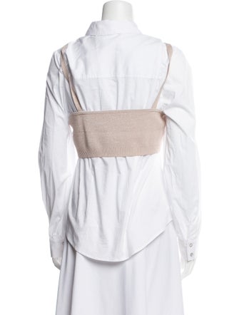 Cinq à Sept Long Sleeve Button-Up Top