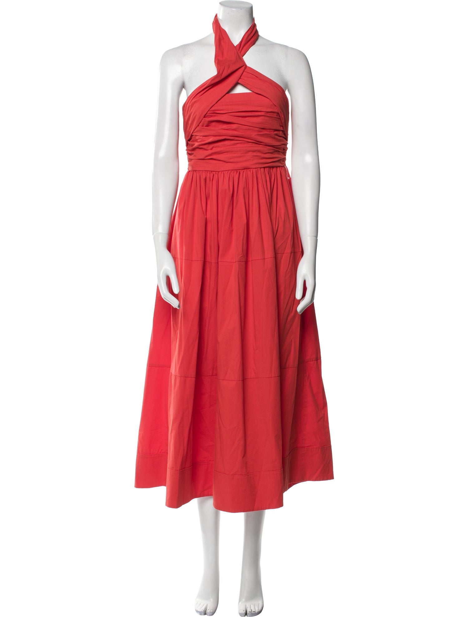 Cinq à Sept Halterneck Knee-Length Dress