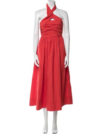 Cinq à Sept Halterneck Knee-Length Dress