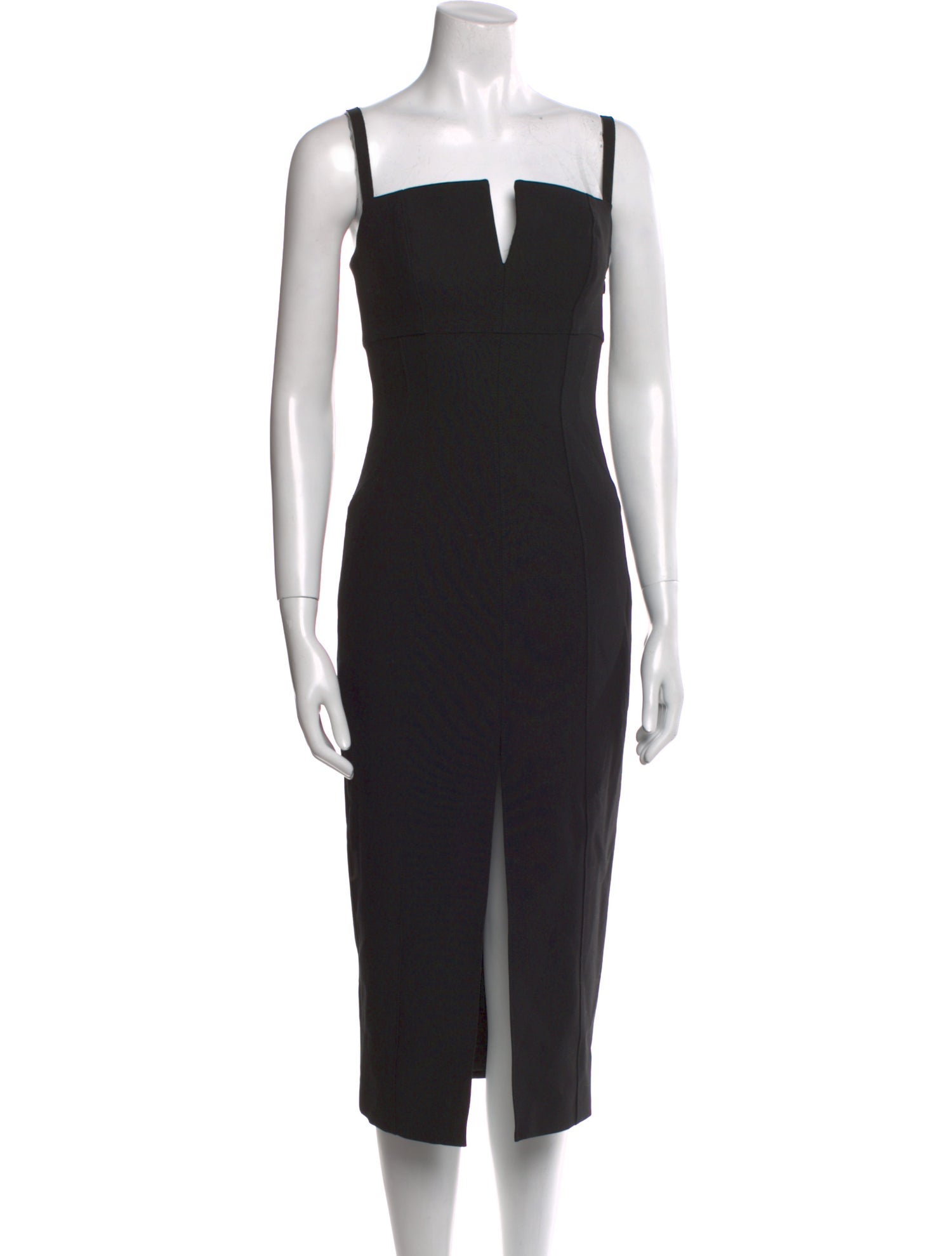 Cinq à Sept Square Neckline Midi Length Dress