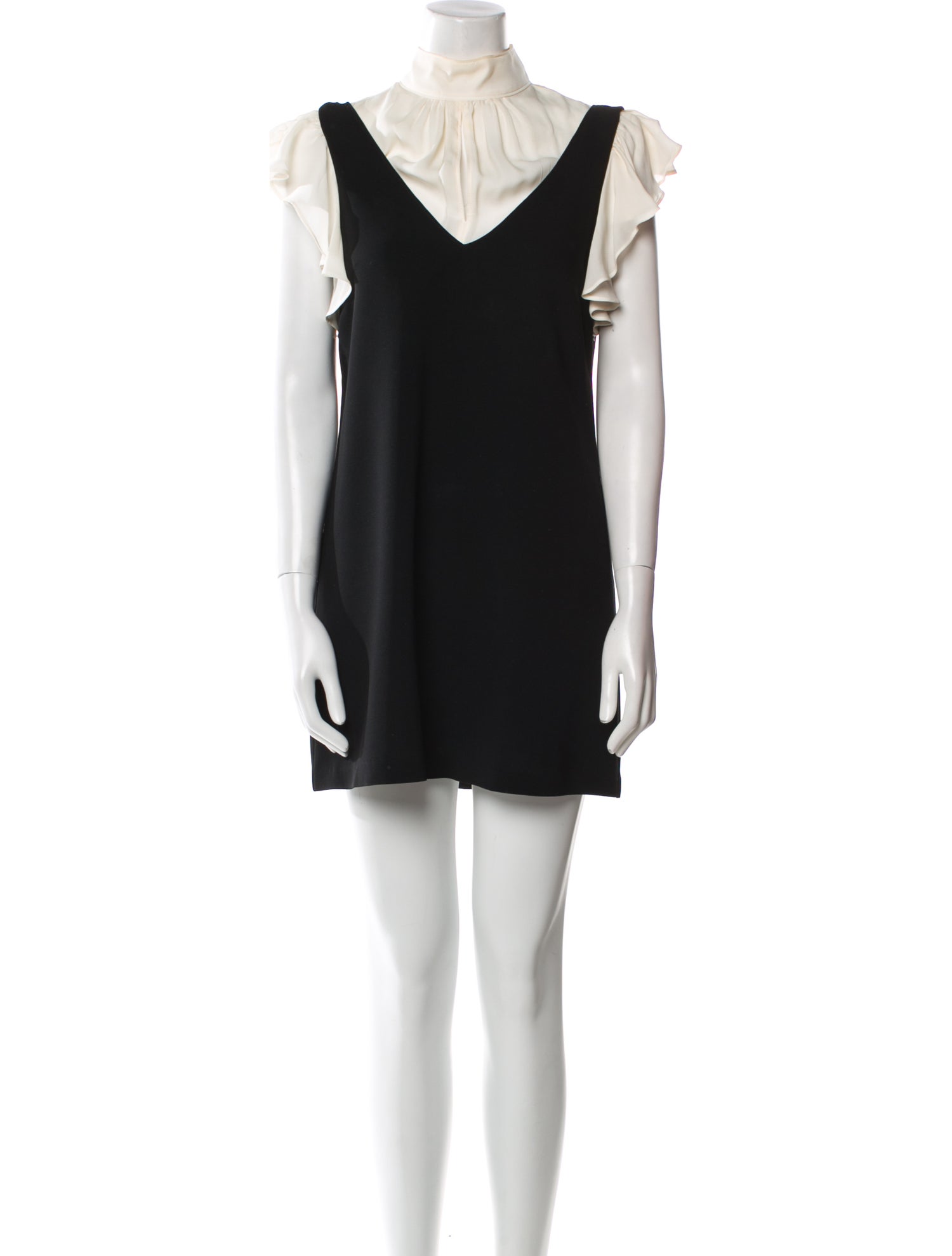 Cinq à Sept Mock Neck Mini Dress