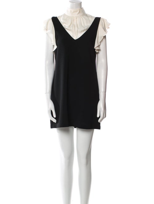 Cinq à Sept Mock Neck Mini Dress