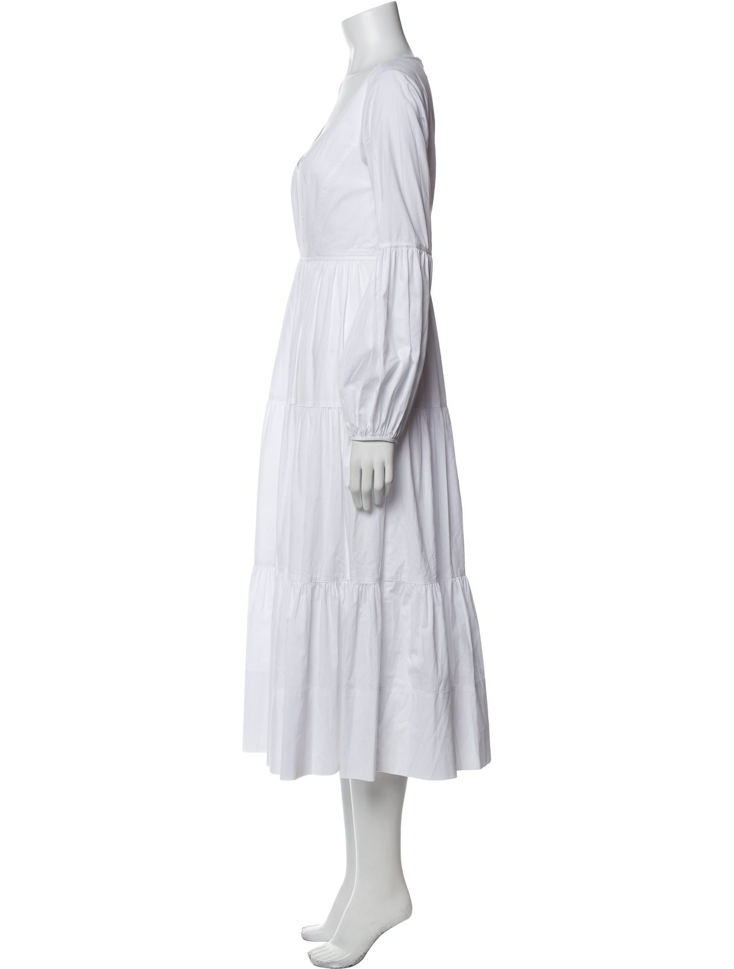 Cinq à Sept Square Neckline Long Dress