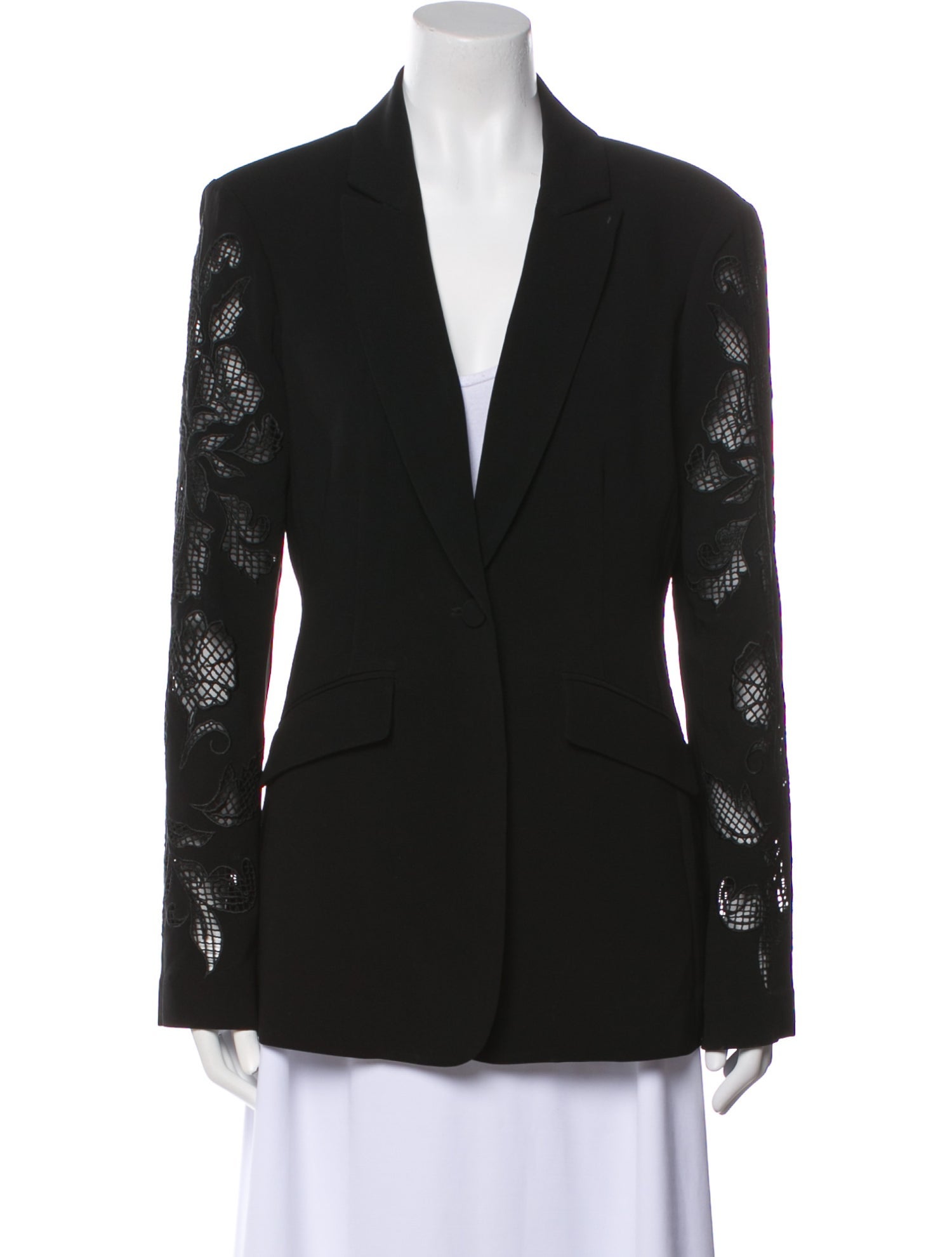 Cinq à Sept Lace Pattern Blazer