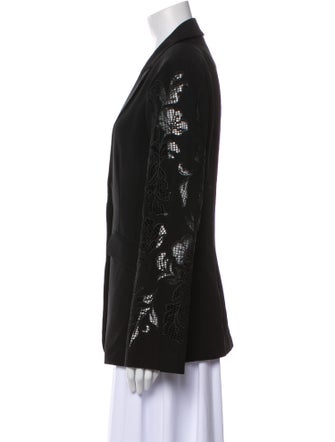 Cinq à Sept Lace Pattern Blazer