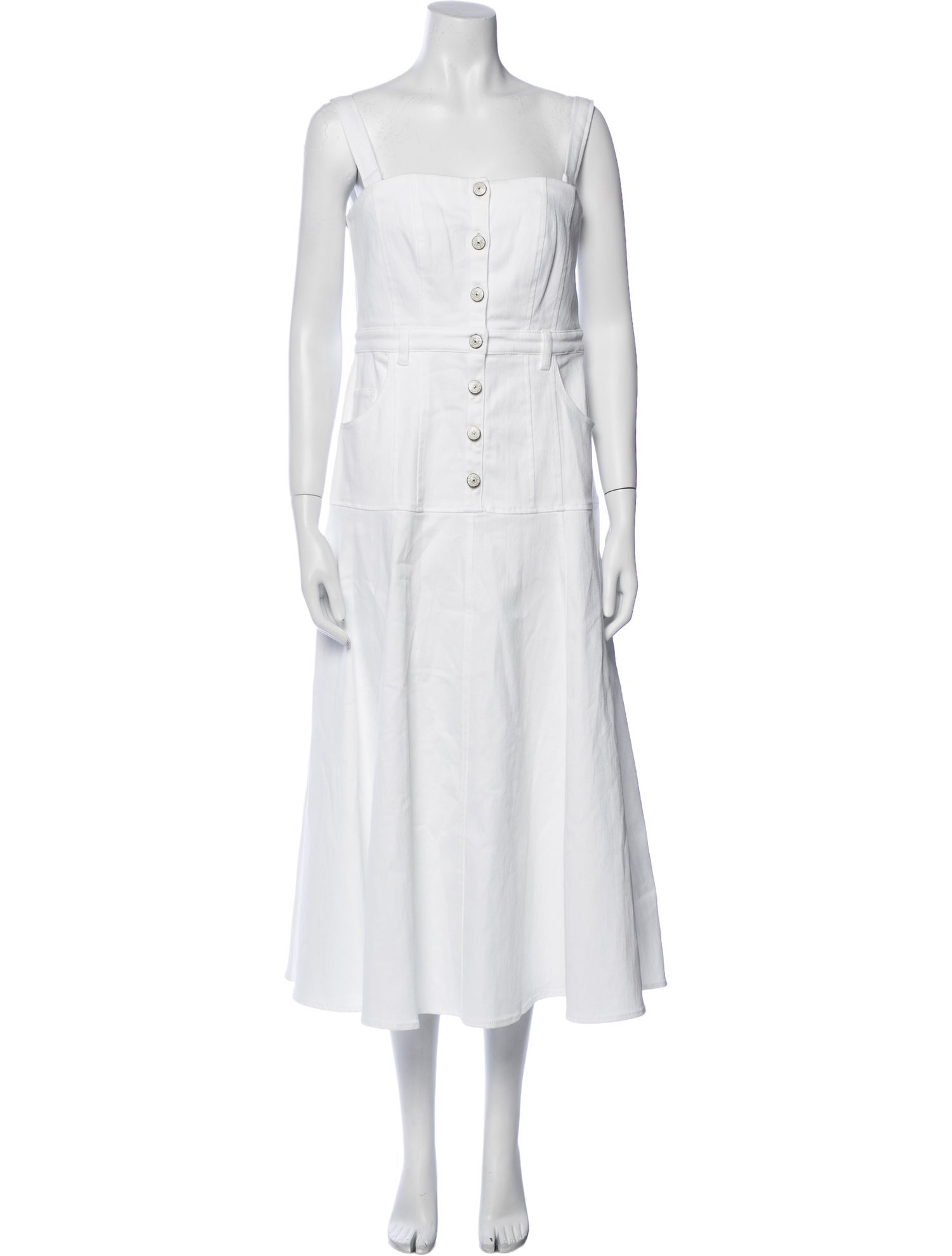 Cinq à Sept Square Neckline Long Dress