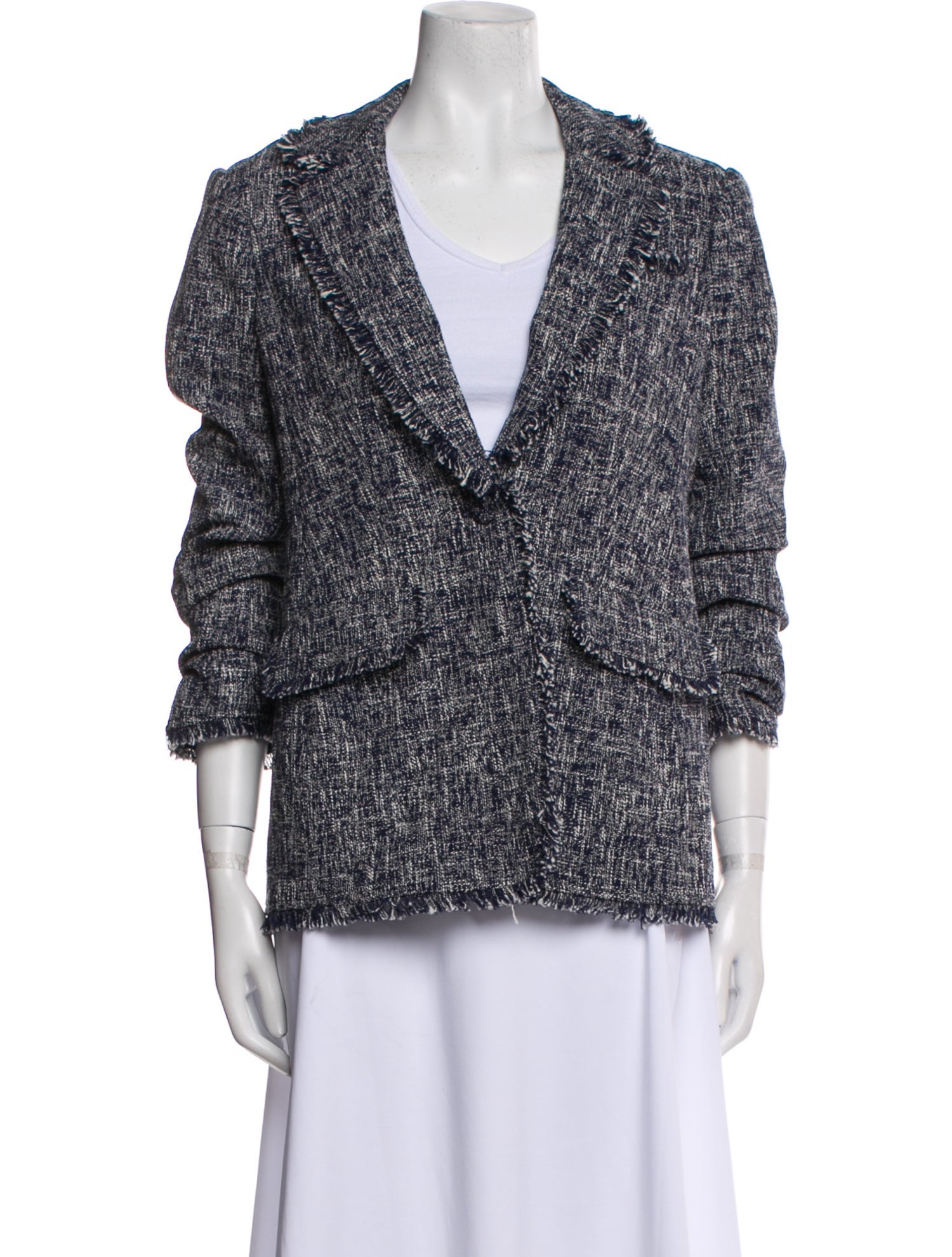 Cinq à Sept Tweed Pattern Blazer