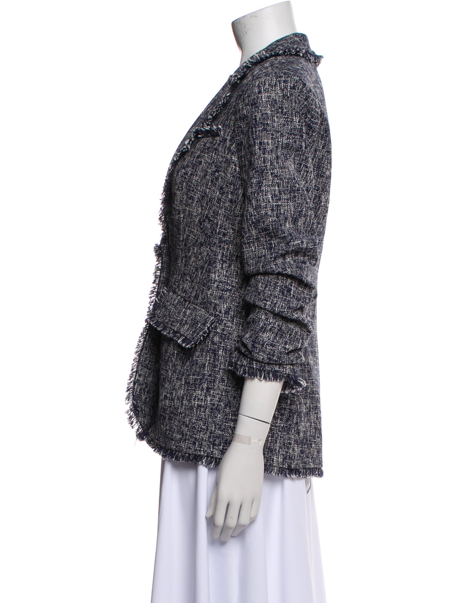 Cinq à Sept Tweed Pattern Blazer