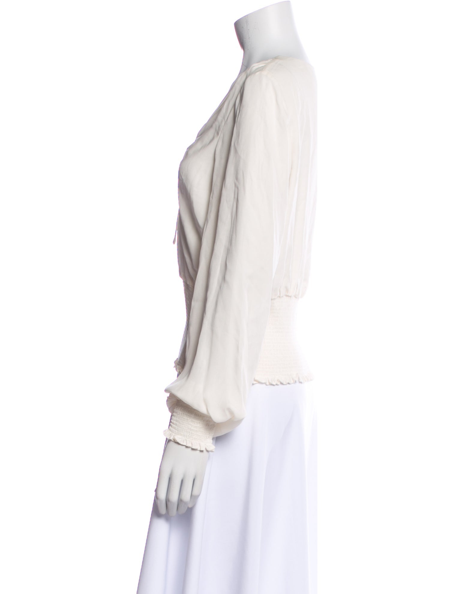 Cinq à Sept Silk V-Neck Blouse w/ Tags