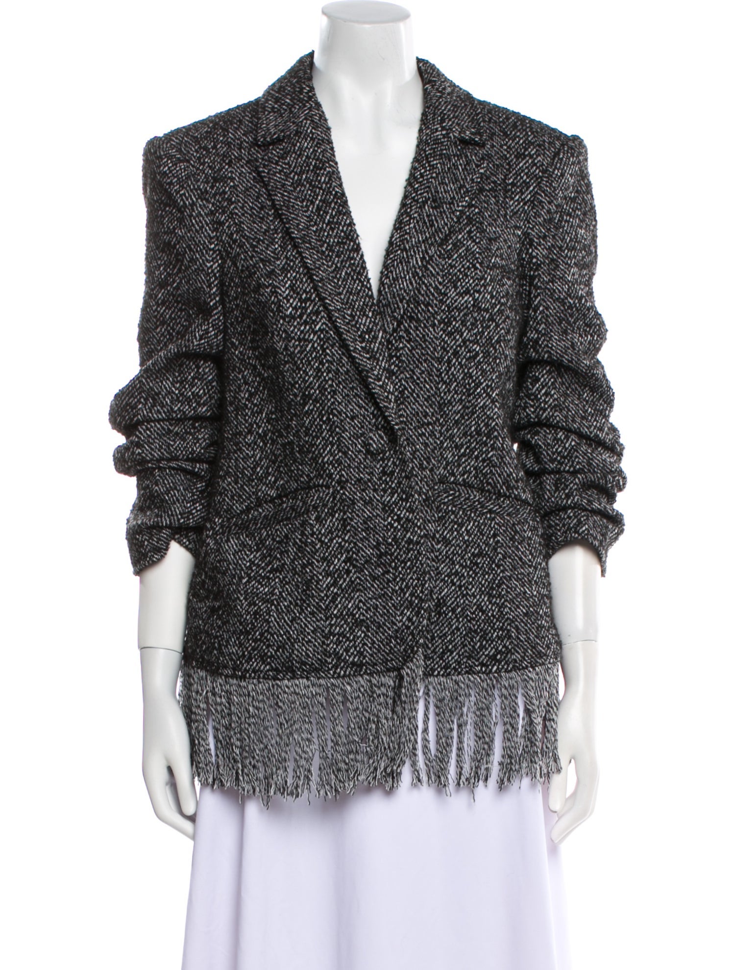 Cinq à Sept Tweed Pattern Blazer