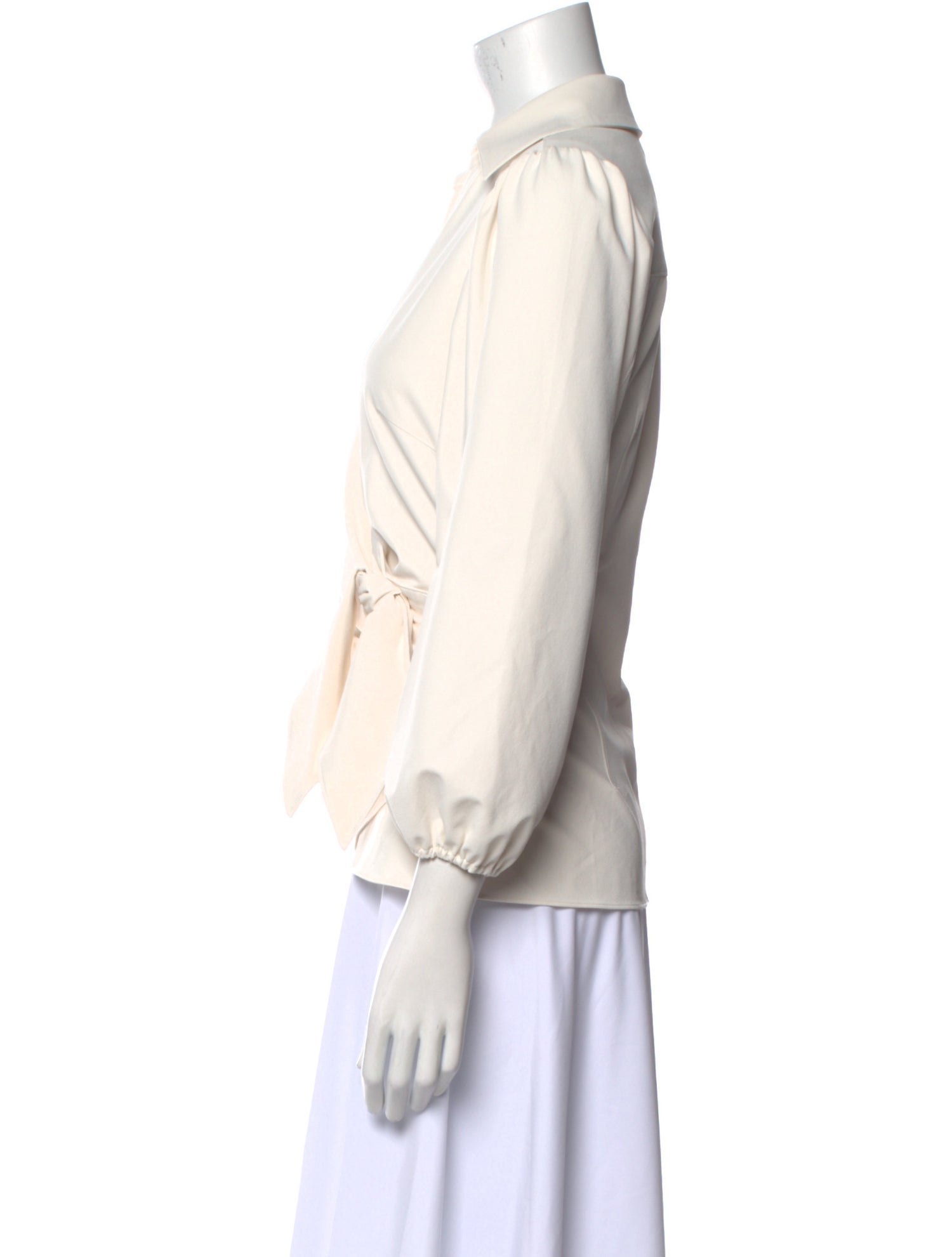 Cinq à Sept V-Neck Three-Quarter Sleeve Blouse