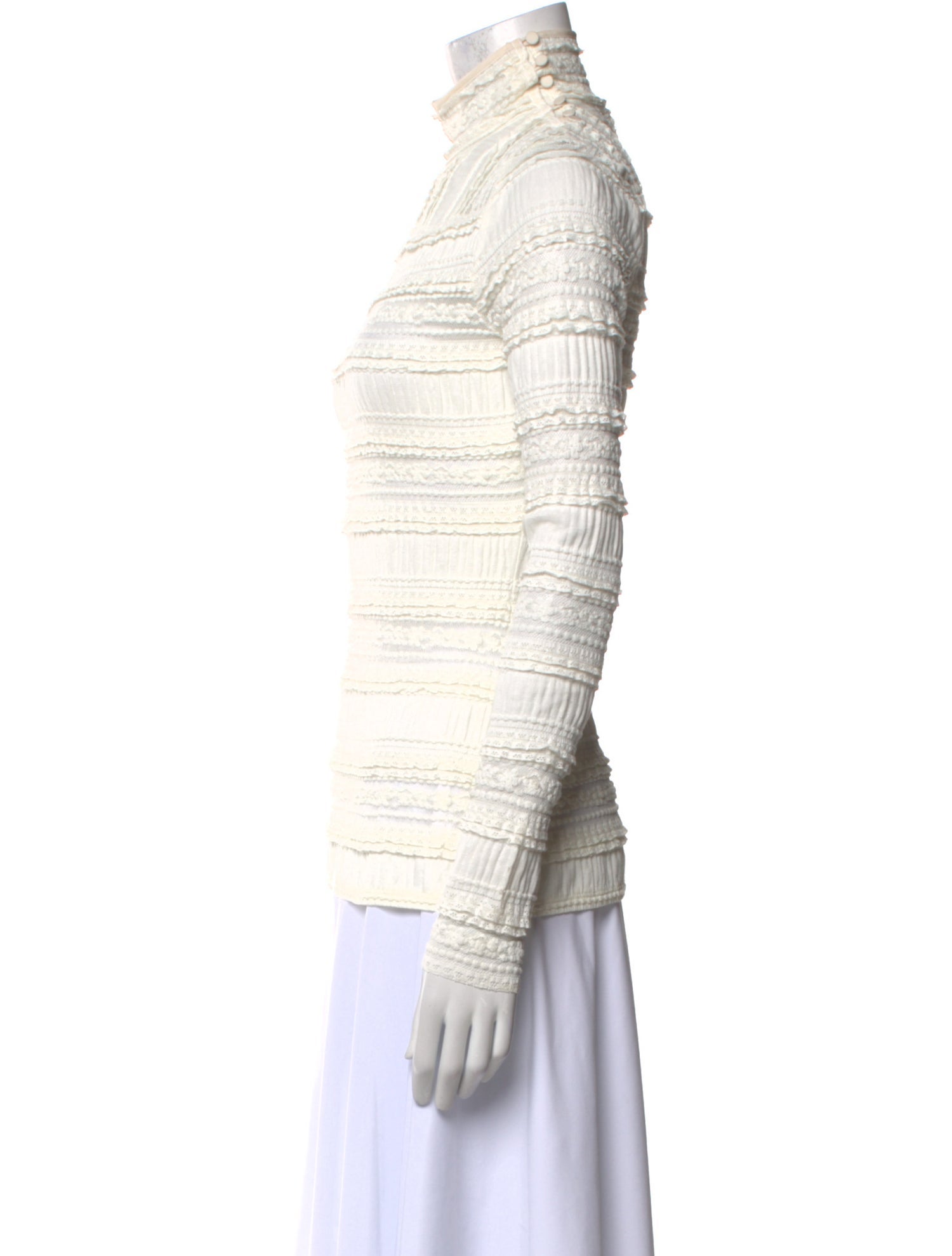 Cinq à Sept Turtleneck Long Sleeve Sweatshirt