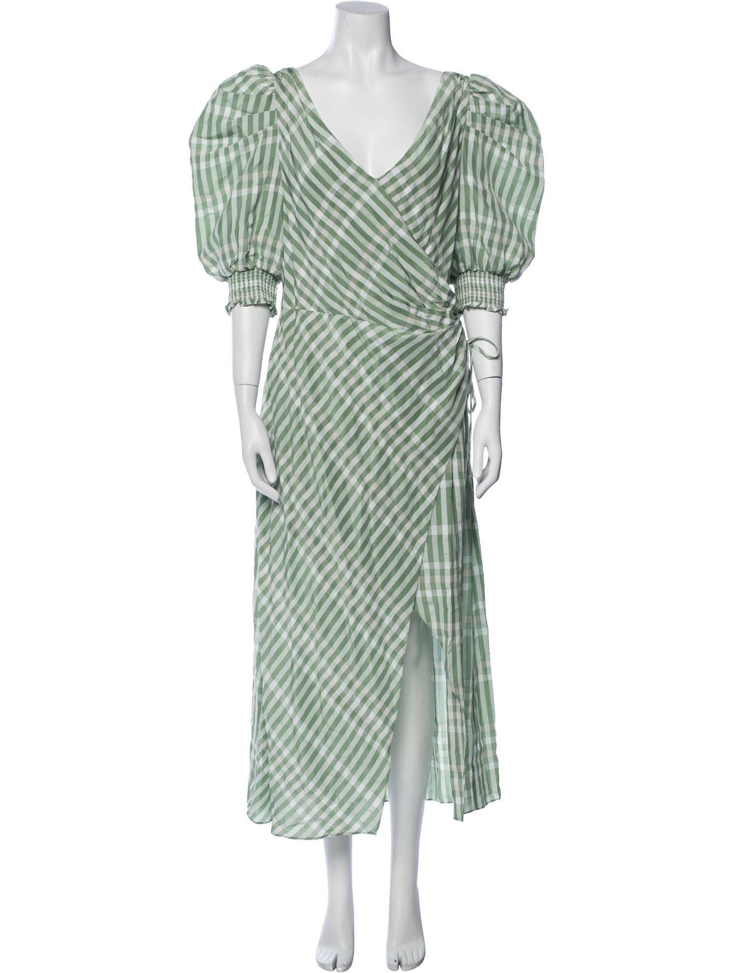 Cinq à Sept Plaid Print Long Dress w/ Tags