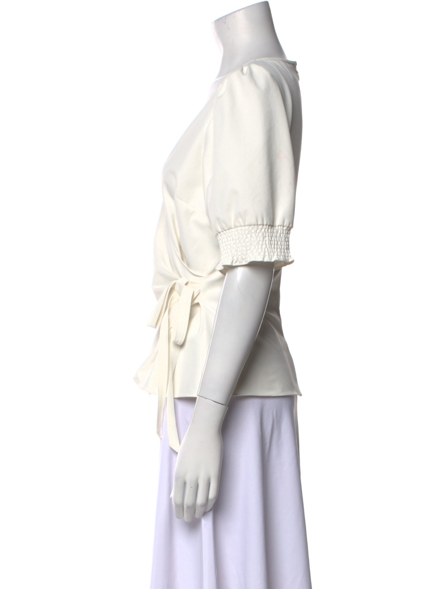 Cinq à Sept V-Neck Three-Quarter Sleeve Blouse