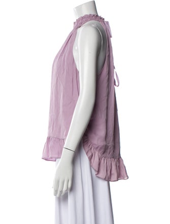 Cinq à Sept Silk Halterneck Blouse