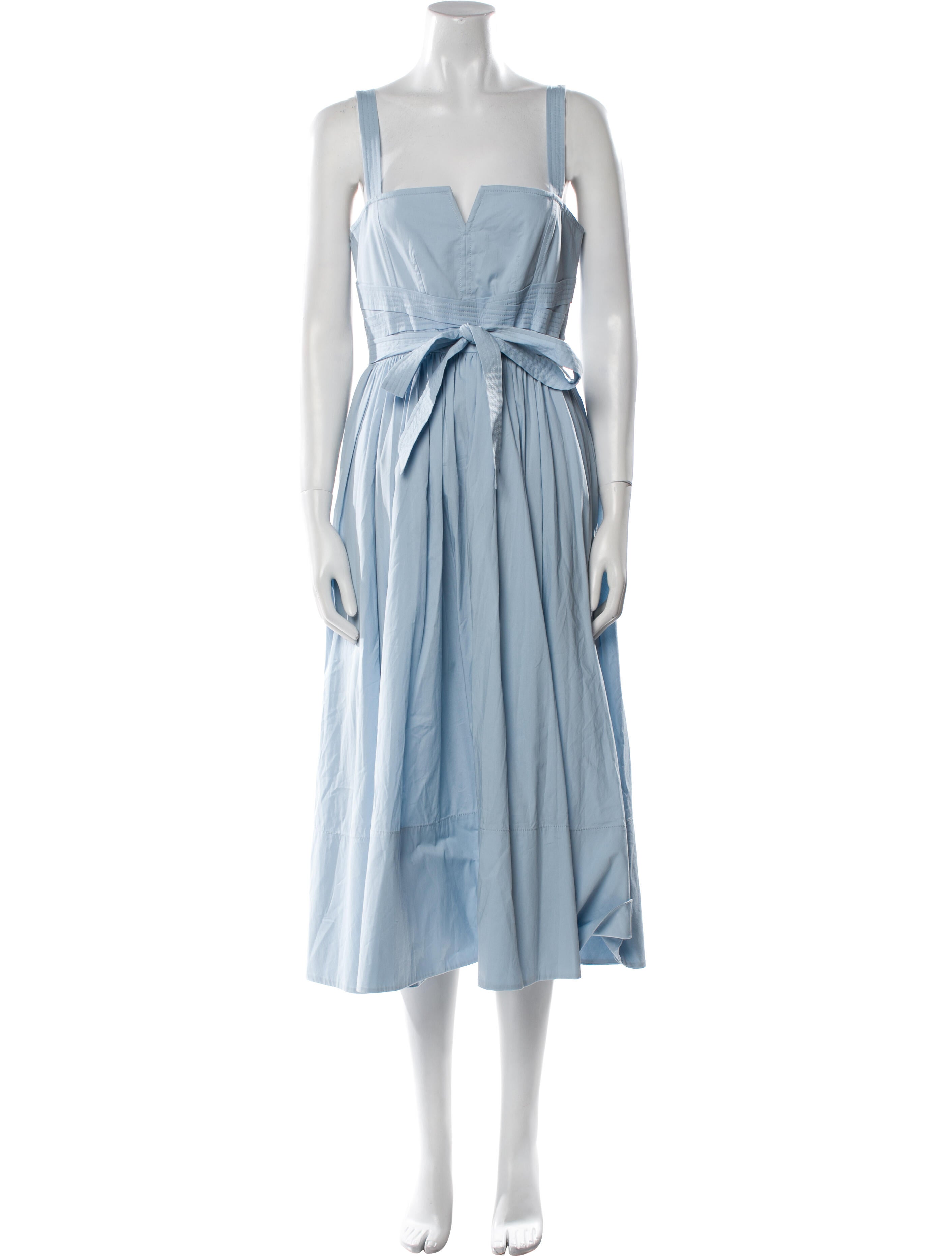 Cinq à Sept Square Neckline Midi Length Dress