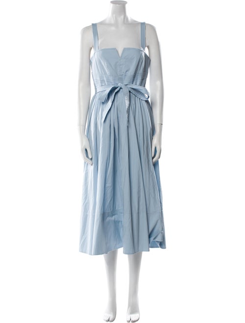 Cinq à Sept Square Neckline Midi Length Dress