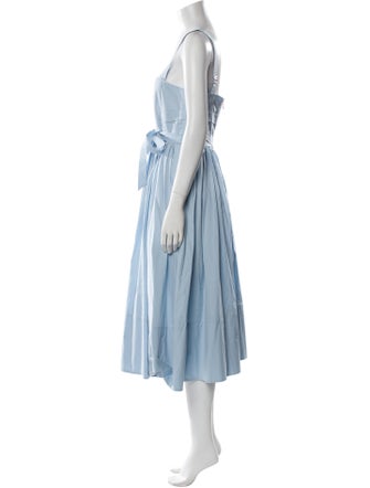 Cinq à Sept Square Neckline Midi Length Dress