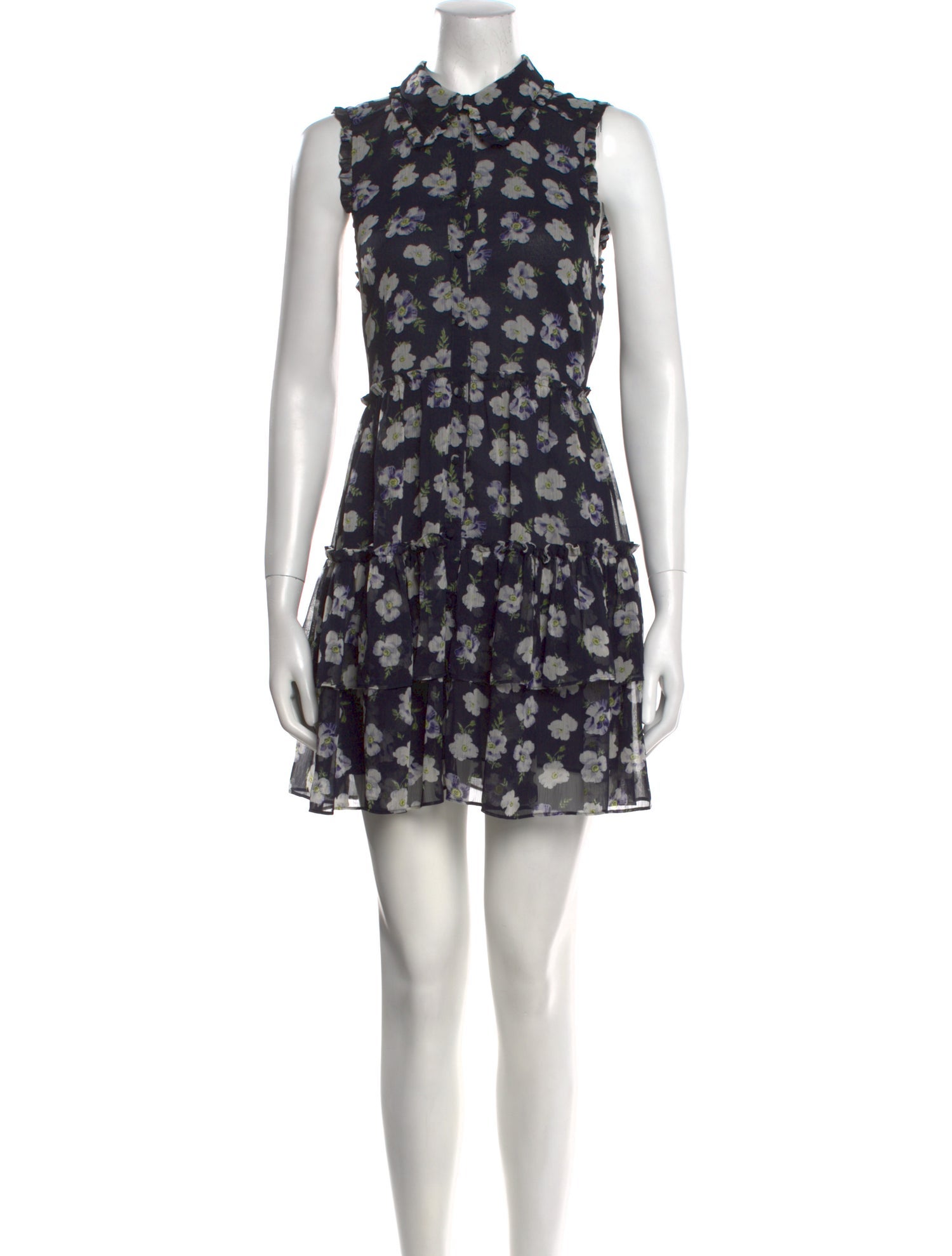 Cinq à Sept Floral Print Mini Dress