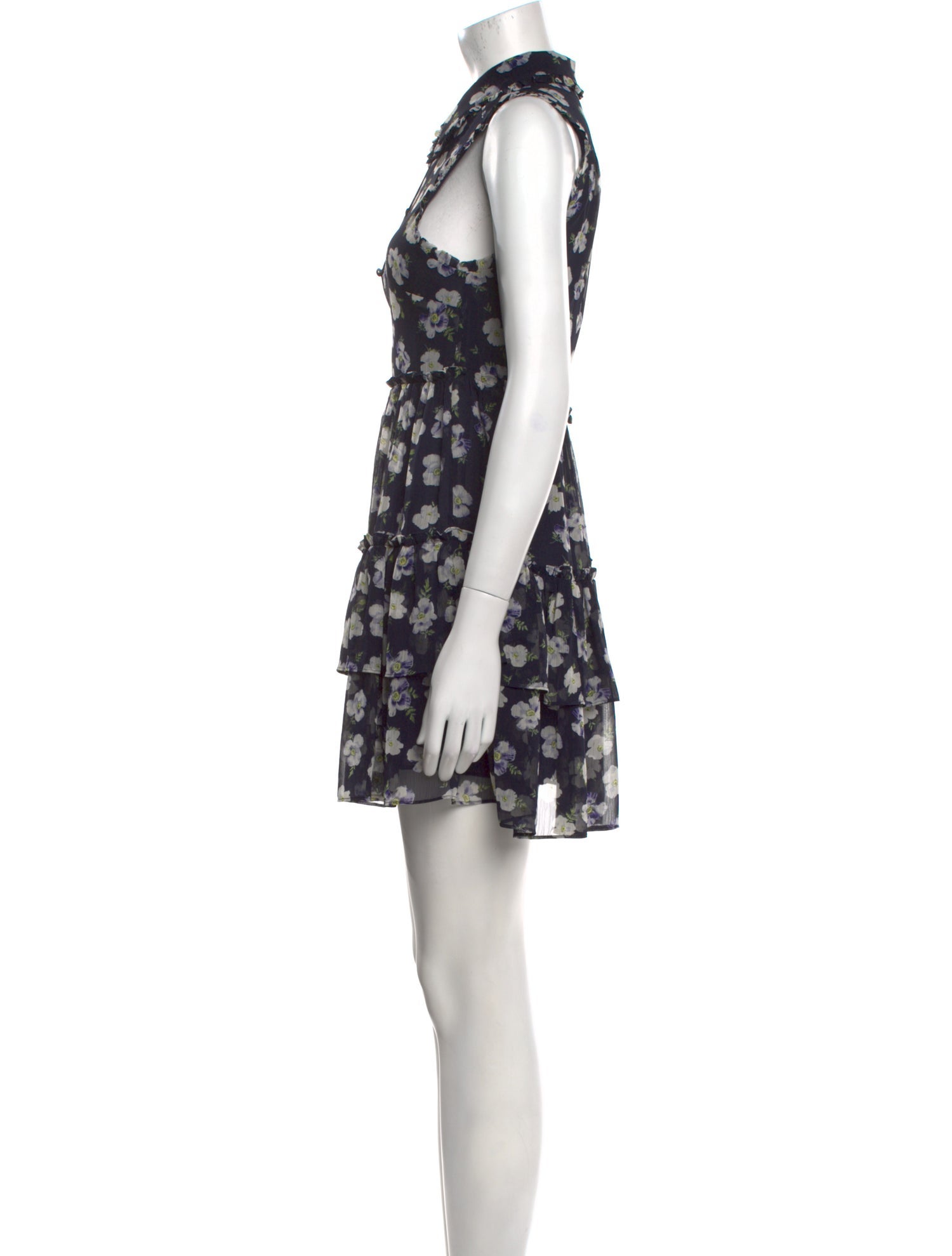 Cinq à Sept Floral Print Mini Dress