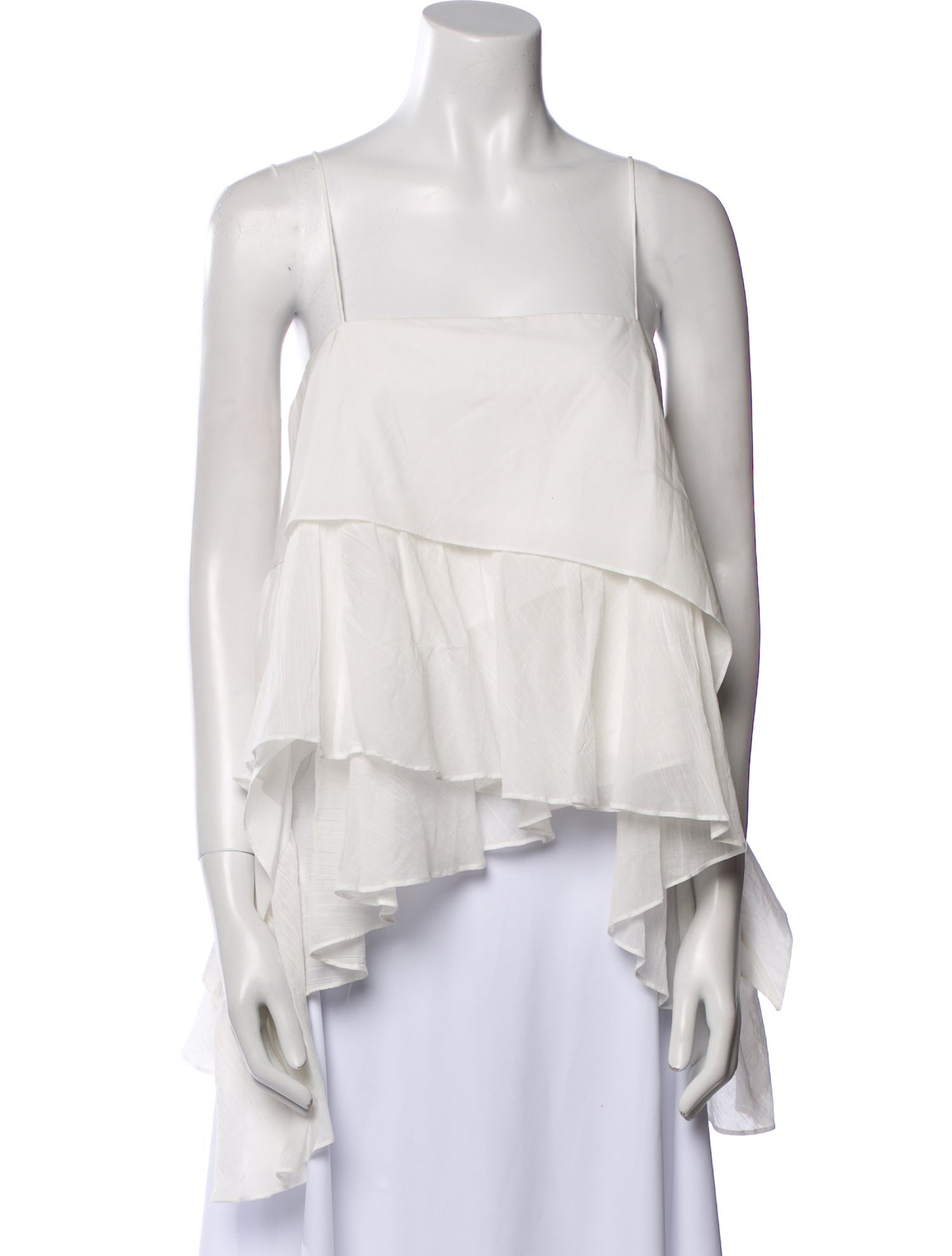 Cinq à Sept Square Neckline Sleeveless Top