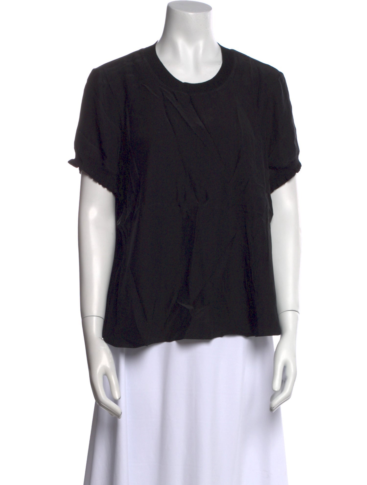 Cinq à Sept Silk Crew Neck T-Shirt w/ Tags